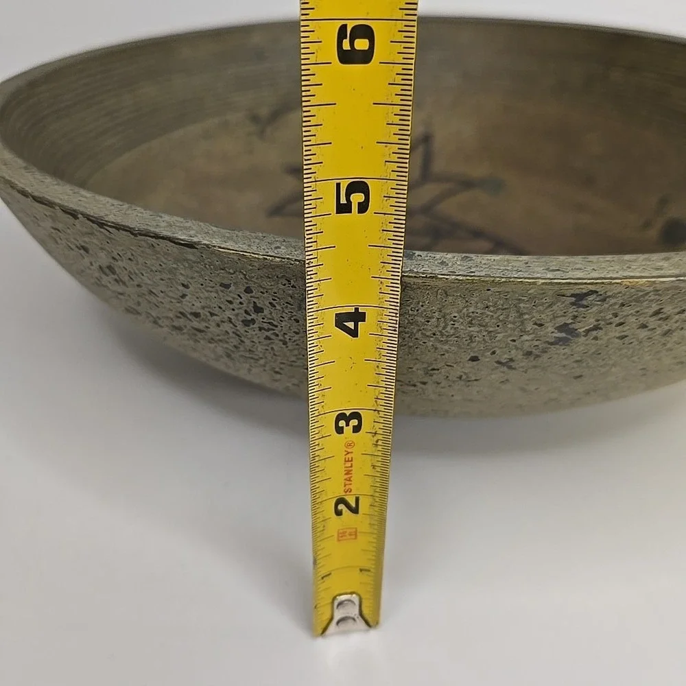 Large Wood Pineapple‎ Design Serving Bowl